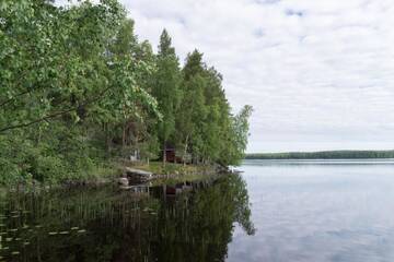 Фото номера Улучшенный коттедж с 2 спальнями Дома для отпуска Hiekkarannanlomat г. Kannonkoski 4